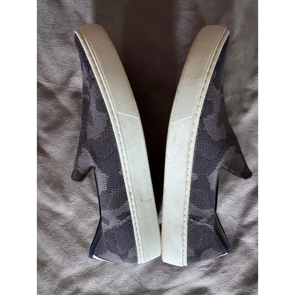 Rothy's The Sneaker In Gray Camo Women's Size 8 Pull On Slip On Tennis Shoes